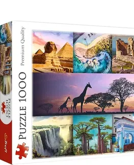Hračky puzzle TREFL - Puzzle 1000 - Koláž - Afrika