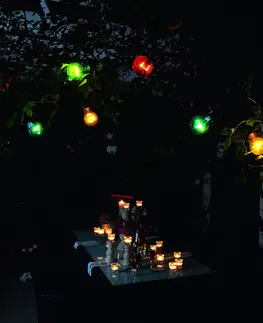 Dekorativní řetězy Konstsmide Christmas Pivní zahradní pohádková světla 10 barevných žárovek LED