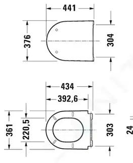 WC sedátka DURAVIT D-Neo WC sedátko, softclose, bílá 0021690000