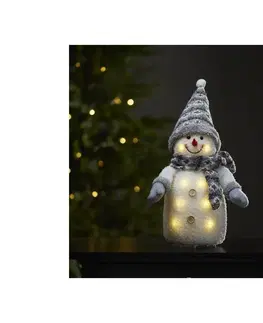 Vánoční dekorace Eglo Eglo 411222 - LED Vánoční dekorace JOYLIGHT 8xLED/0,06W/3xAA šedá 