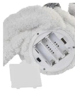 LED osvětlení na baterie EMOS LED vánoční sněhulák sedící, 31 cm, 3x AA, vnitřní, teplá bílá DCFW02