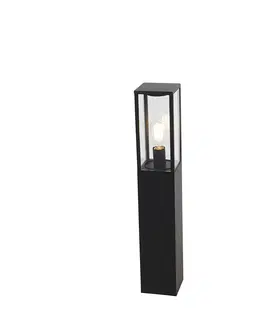 Venkovni stojaci lampy Chytrá stojací venkovní lampa černá 80 cm včetně Wifi ST64 - Charlois