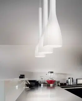 Moderní závěsná svítidla Ideal Lux FLUT SP1 SMALL BIANCO SVÍTIDLO ZÁVĚSNÉ 035697