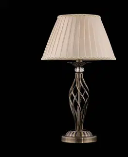 Stolní lampy Maytoni Maytoni Grace stolní lampa 1 zdroj mosaz/béžová