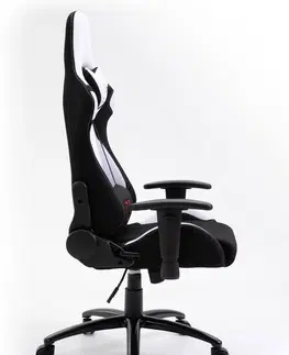 Kancelářské židle Ak furniture Herní křeslo F4G FG38/F černé/bílé