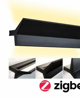 Chytré osvětlení PAULMANN LED nástěnné svítidlo Smart Home Zigbee Stine měnitelná bílá / 230V 13W stmívatelné černá mat