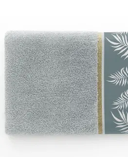 Ručníky Bavlněný ručník AmeliaHome Pavos šedý, velikost 70x140