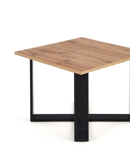 Konferenční stolky Konferenční stolek CHARVI, dub wotan/černá