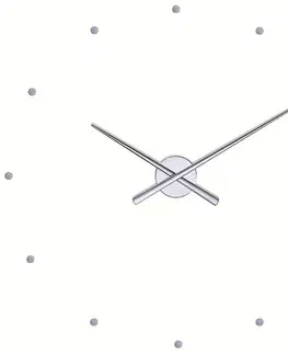 Hodiny Nomon OJ nástěnné hodiny, stříbrná, pr. 50 cm