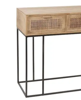 Konferenční stolky Konzolový stolek se šuplíky Woven - 120*40*80cm J-Line by Jolipa 91011