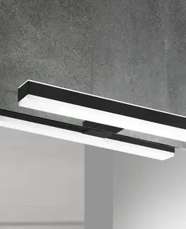 Nástěnná svítidla Ebir LED osvětlení zrcadla Veronica, šířka 30 cm, černá