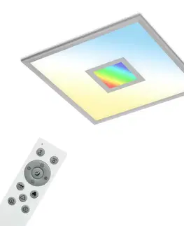 Chytré osvětlení BRILONER CCT svítidlo LED panel, RGB centrální světlo, 44,5 cm, 24 W, 2400 lm, stříbrná BRILO 7397-014
