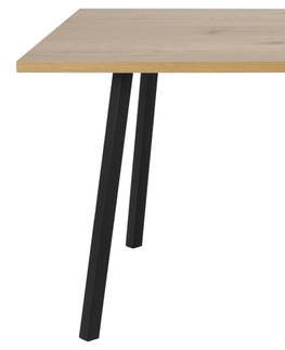 Jídelní stoly Dkton Jídelní stůl Neave 160 cm divoký dub