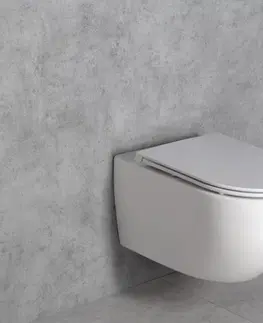 Záchody Bruckner FULDA závěsná WC mísa, Vortex Rimless, 36x52,5cm, bílá 201.408.4