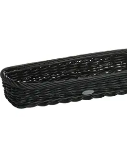 Odkapávače nádobí Westmark Košík na příbory SALEEN,  28 x 11 x 5 cm, černá