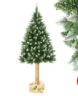 Vánoční dekorace  Vánoční stromek na kmenu 180 cm borovice 