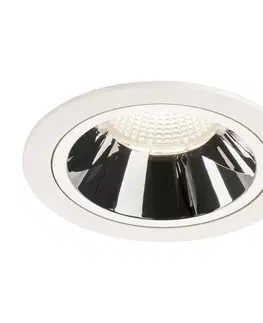 LED podhledová svítidla SLV BIG WHITE NUMINOS DL L vnitřní LED zápustné stropní svítidlo bílá/chrom 4000 K 55° 1003981