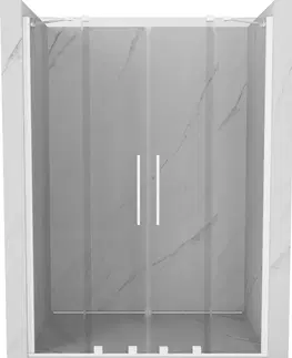 Sprchové kouty MEXEN/S Velar Duo posuvné sprchové dveře 140, transparent, białe 871-140-000-02-20