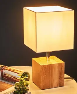 Stolní lampy Spot-Light Stolní lampa Trongo krychle olejovaná stínidlo