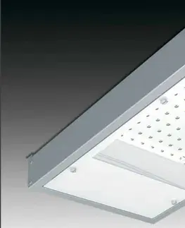 Nouzová svítidla SEC Přisazené nouzové LED svítidlo pro vysoké stropy LED - MULTIPOWER2-AT.1h RAL9006, MidPower LED, 1650 lm / 1650 lm, barva šedá, 1h, NM/N, AUTOTEST 15-B-100-04-00-02-SP