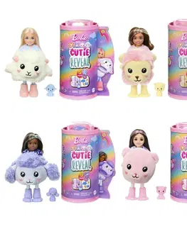 Hračky panenky MATTEL - Barbie Cutie Reveal Chelsea pastelová edice, Mix produktů