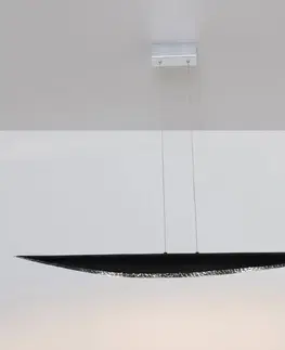 Závěsná světla Holländer LED závěsné světlo Chiasso, černá/stříbrná