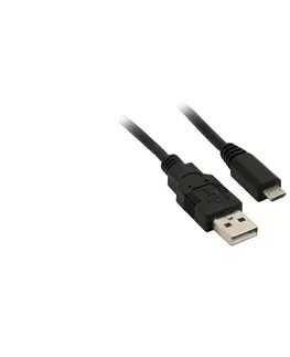 USB kabely  SSC1301E USB 2.0 A konektor - USB B micro konektor, sáček, 1m