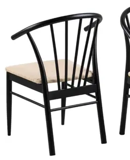 Židle Actona Jídelní židle CASSANDRAS černá