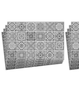 Nálepky na obkládačky Nálepky na obkládačky šedá portugalská mozaika (balení 8 ks)
