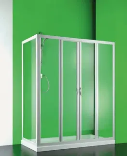 Sprchové kouty HOPA Sprchové dveře MAESTRO CENTRALE BARVA rámu Bílá, Rozměr A 130 cm, Rozměr C 185 cm, Směr zavírání Univerzální Levé / Pravé, Výplň Polystyrol 2,2 mm (acrilico) BSMAC13P