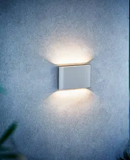 Venkovní nástěnná svítidla Nordlux LED venkovní světlo Kinver v plochém tvaru, bílá