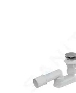 Koupelna RAVAK Odtokové systémy Vanová odtoková a přepadová souprava, délka 800 mm, ClickClack, chrom X01472