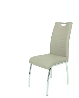 Židle do jídelny Jídelní židle Susi, Textilní Kůže, Cappuccino