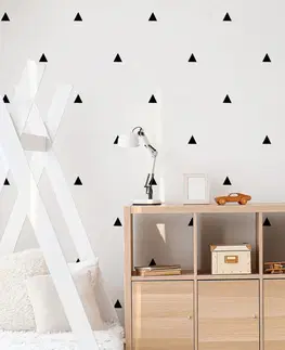 Samolepky na zeď Trojúhelníky v černé barvě - samolepky na zeď