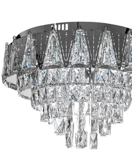 Svítidla TooLight Křišťálové stropní svítidlo LED APP776-1C stříbrné