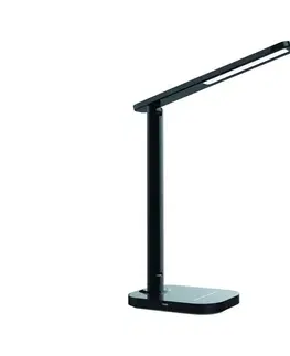 Lampy  LED Stmívatelná dotyková stolní lampa s USB konektorem KIARA LED/7W/230V černá 