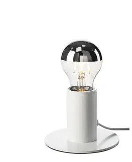 Industriální stolní lampy SLV BIG WHITE Vnitřní stolní lampa FITU TL bílá, E27, max. 10W 1001677