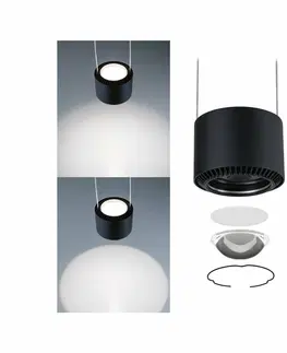 Svítidla Paulmann URail PAULMANN URail LED závěs Aldan / 8,5 / 1x4,5W 4000K stmívatelné 230V černá mat/černá