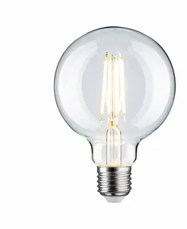 LED žárovky PAULMANN Filament 230V LED Globe G95 E27 7,5W 2700K stmívatelné čirá