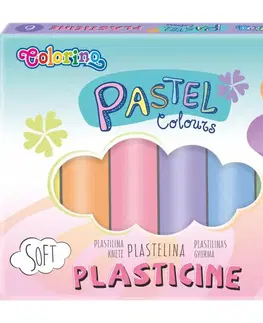 Hračky PATIO - Colorino plastelína Pastel 6 barev