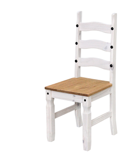 Jídelní židle Židle CORONA bílý vosk