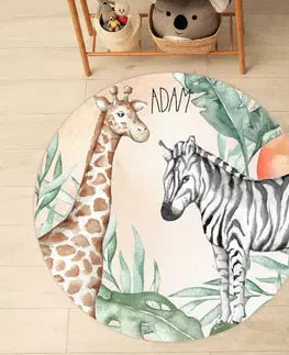 Hrací podložky Podložky pro děti - Zebra a žirafa SAFARI