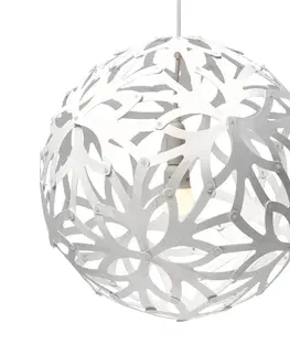 Závěsná světla david trubridge david trubridge Květinová závěsná lampa Ø 40 cm bílá