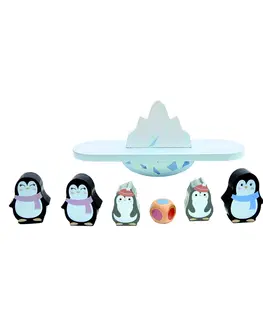 Dřevěné hračky Bino Balanční hra - tučňáci
