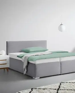 Čalouněné postele Čalouněná postel LESIA 160x200cm, Potah Tmavě Šedý