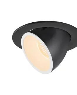 LED podhledová svítidla SLV BIG WHITE NUMINOS GIMBLE L zápustné stropní svítidlo černé/bílé 2700 K 20° 1005976