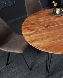 Jídelní stoly LuxD Designový jídelní stůl Shayla 120 cm akácie