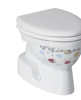 Koupelna SAPHO KID WC mísa kombi, spodní odpad, dekor CK300-11CB00E-FF00