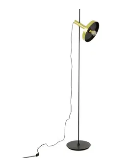 Designové stojací lampy FARO WHIZZ zlatá/černá stojací lampa