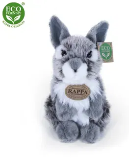 Plyšáci Rappa Plyšový zajíc šedý stojící, 20 cm 